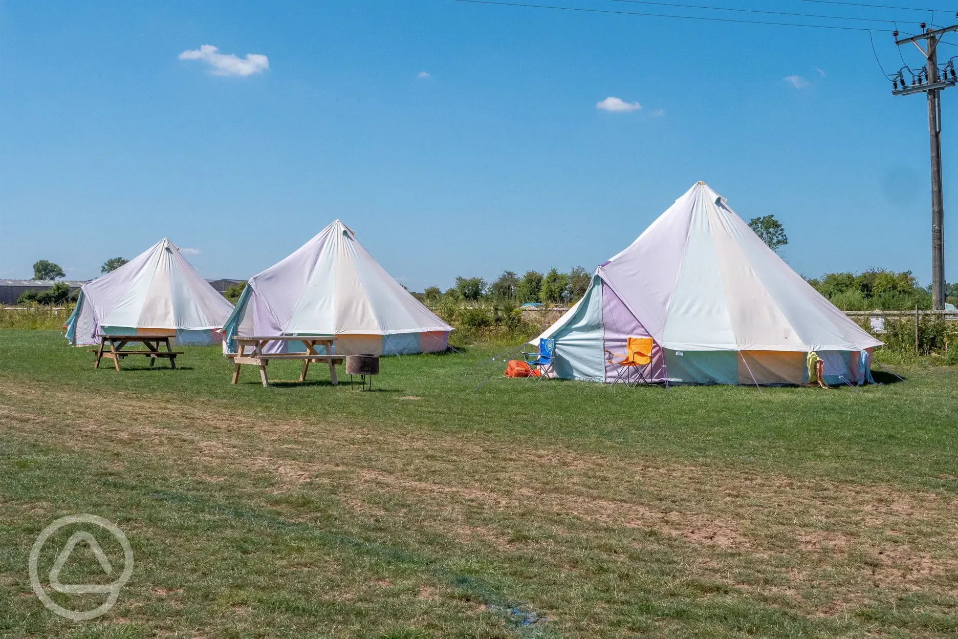 Powered bell tents