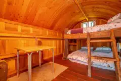 Peter Rabbit shepherd's hut pod interior