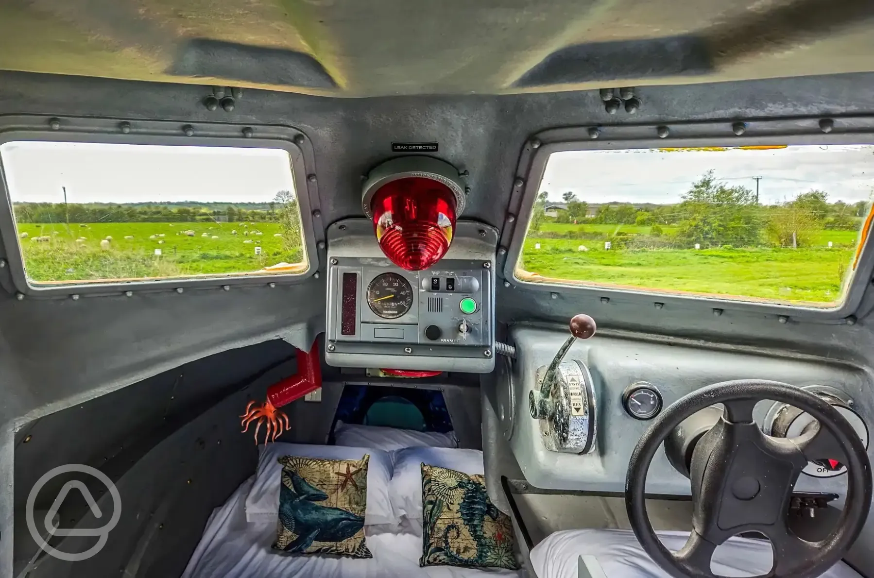 Unique yellow submarine single bed and controls