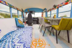 American school bus seating area American school bus seating area