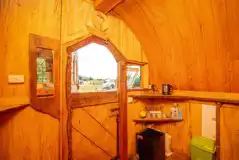 Jeremey Fisher shepherd's hut pod interior
