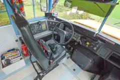 American school bus driver's seat