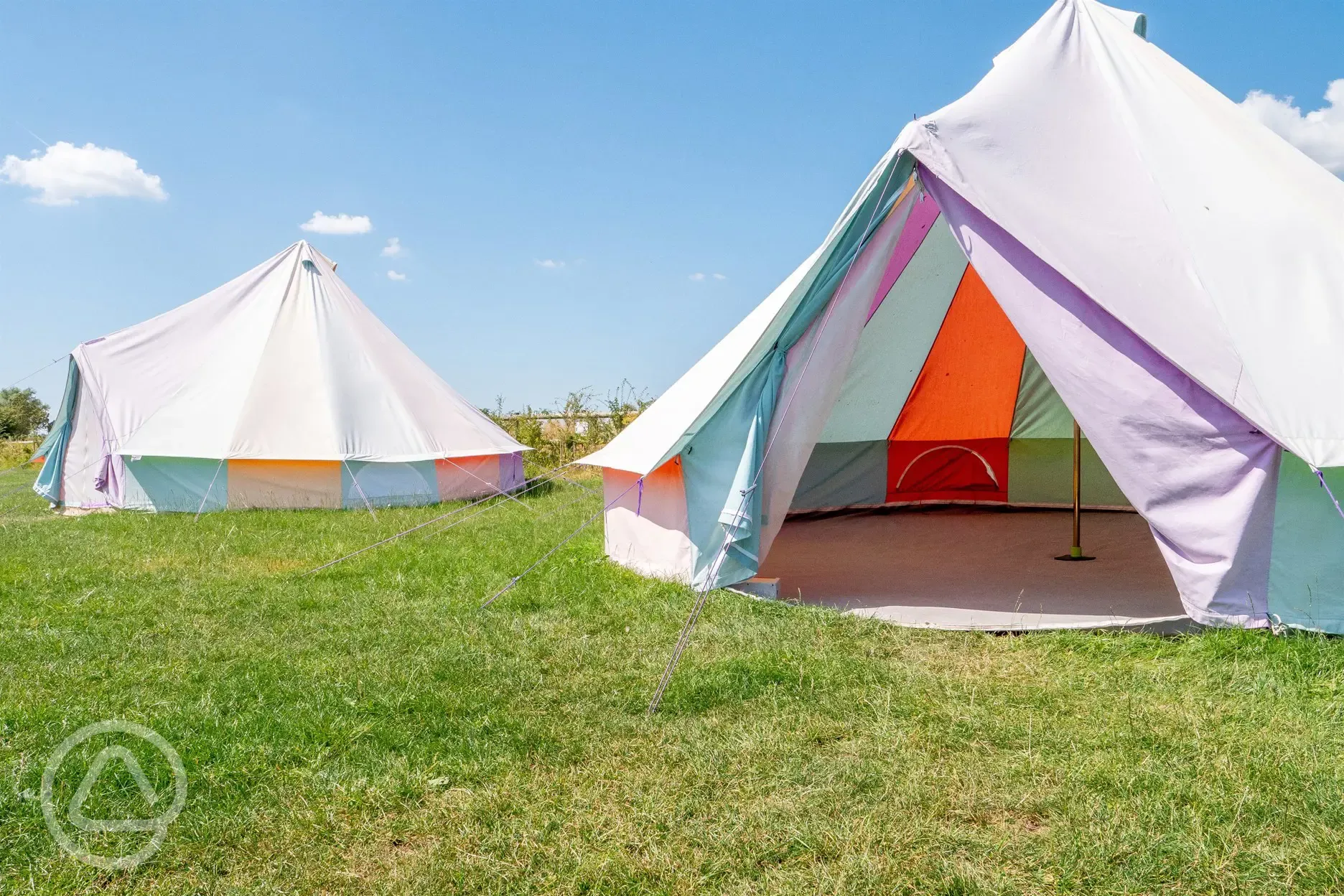 Powered bell tents