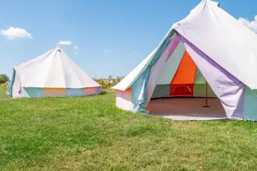 Powered 6m bell tents at Petruth Paddocks