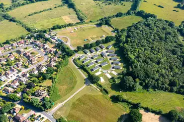 Aerial of Chestnut Meadow Camping and Glamping
