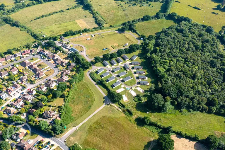 Aerial of Chestnut Meadow Camping and Glamping