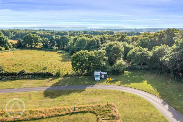 Aerial of the campsite