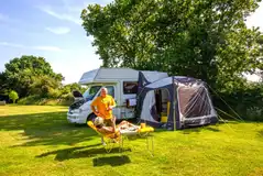 Grass pitches with electric and awning space