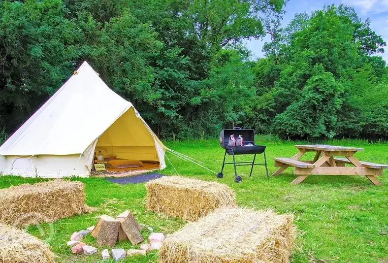 Bell tent (option to upgrade and have a BBQ)