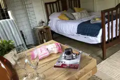 Wooden cabin interior