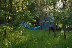 Hammock and woodland camping pitches