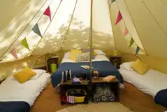 Bell tent interior
