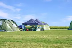 Grass camping pitches