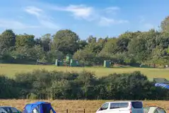 Grass camping pitches