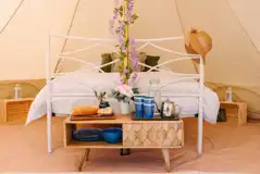 Bell tent interior Bell tent interior