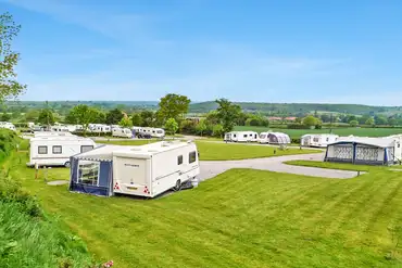 Electric hardstanding pitches with 16 amp hook ups