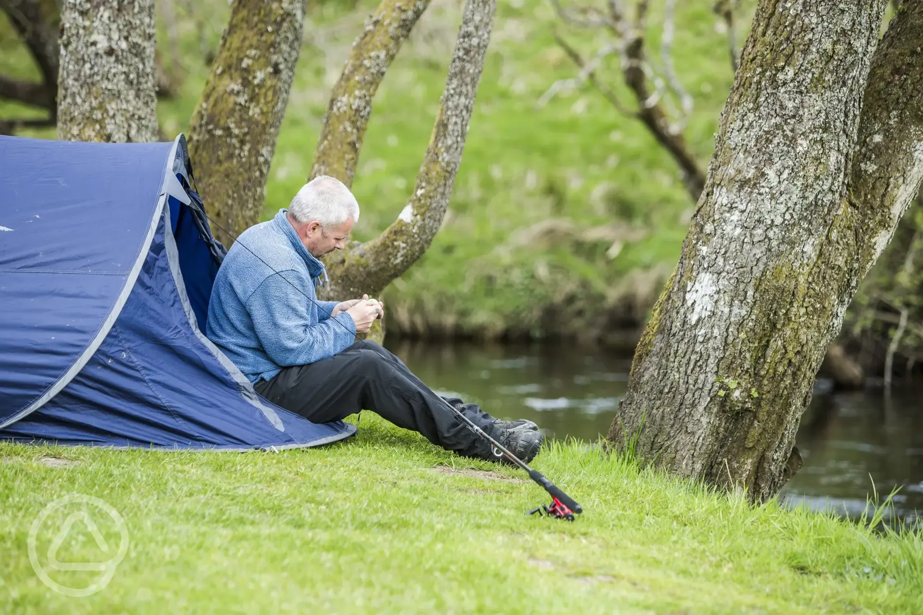 Grass pitches by the River Forth