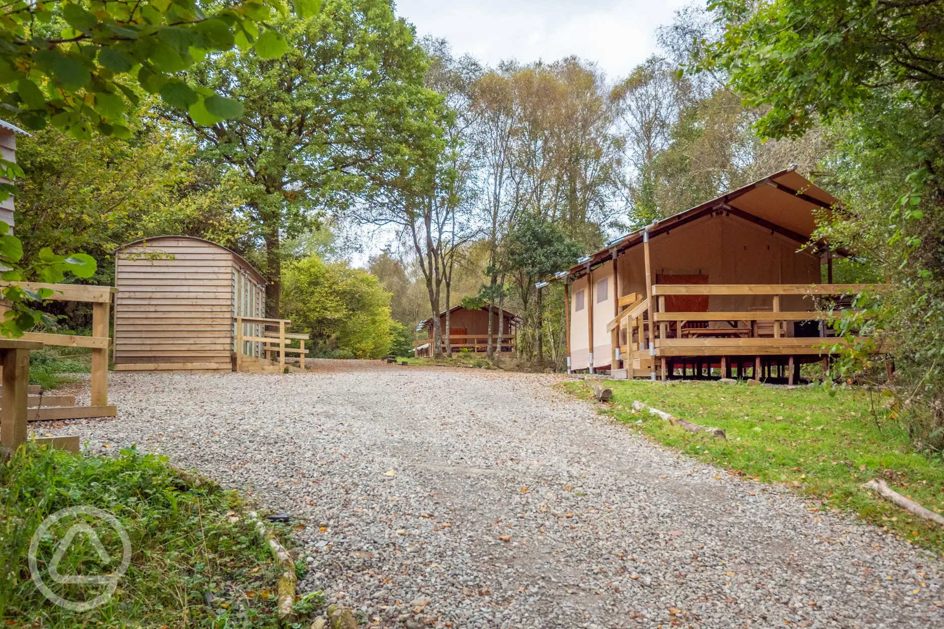 Pathway towards the Safari tents