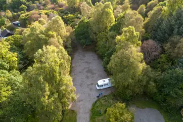 Aerial of gravel pitches