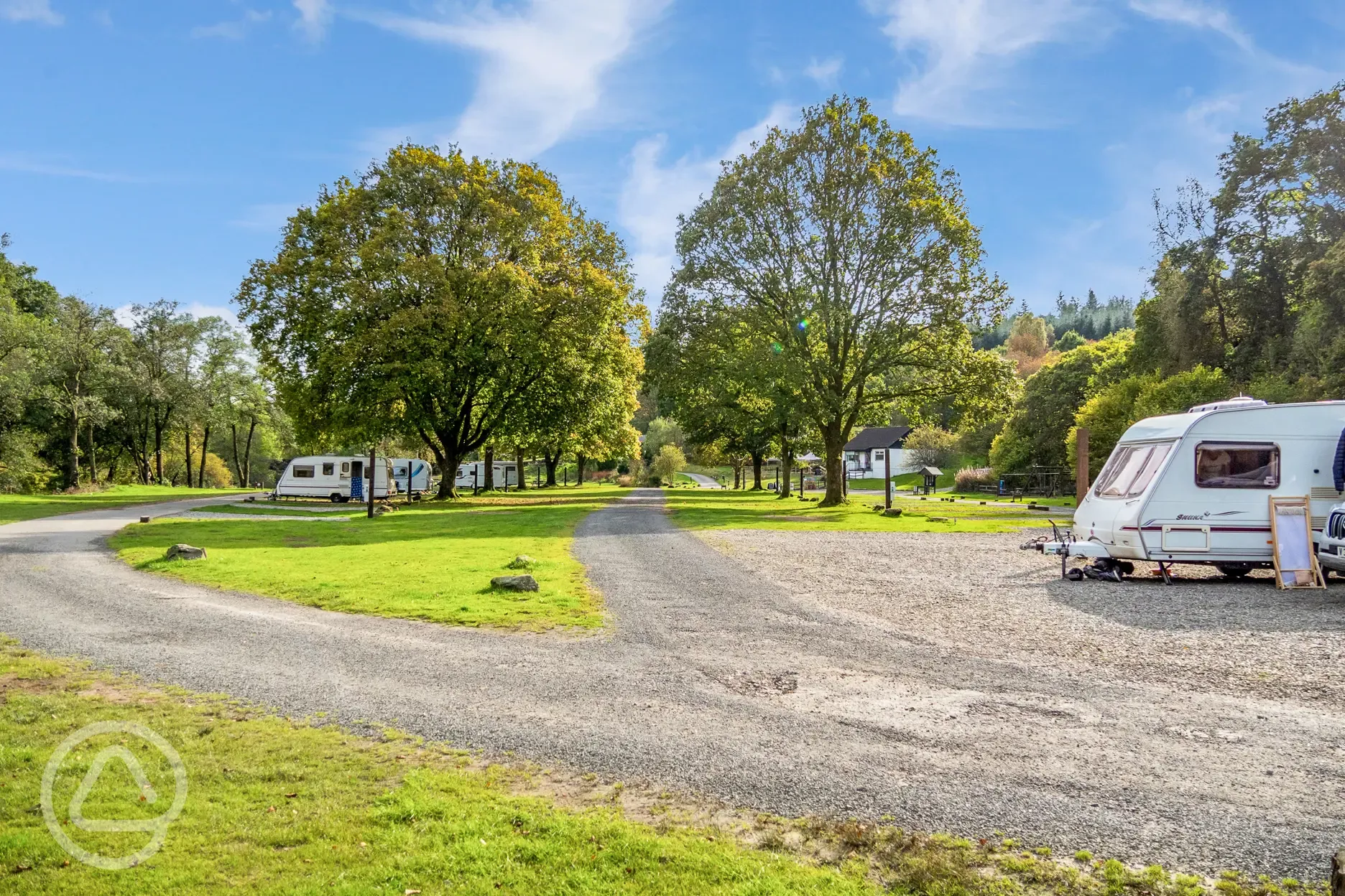 Hardstanding pitches for trailer tents, campervans, caravans and motorhomes