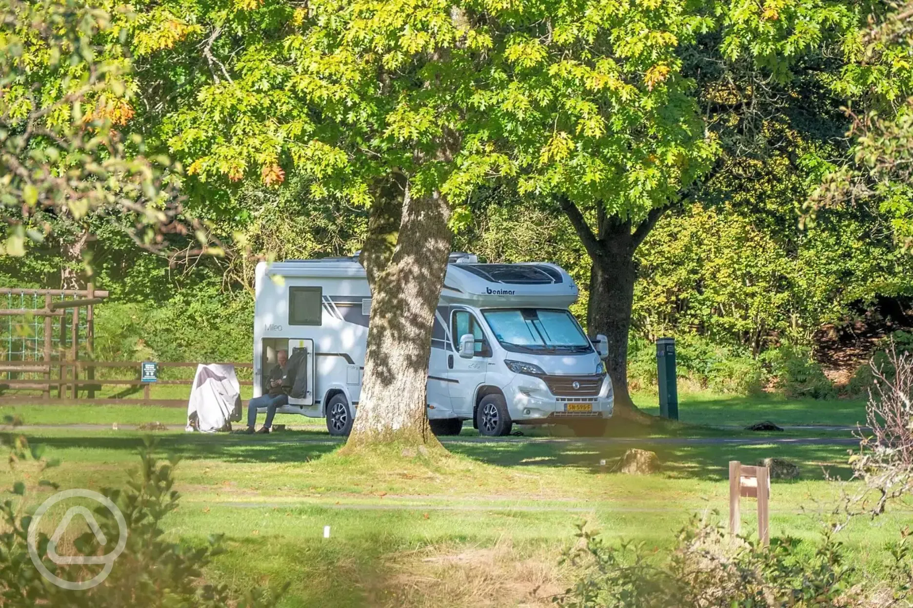 Electric grass pitches for tents, trailer tents, caravans and motorhomes