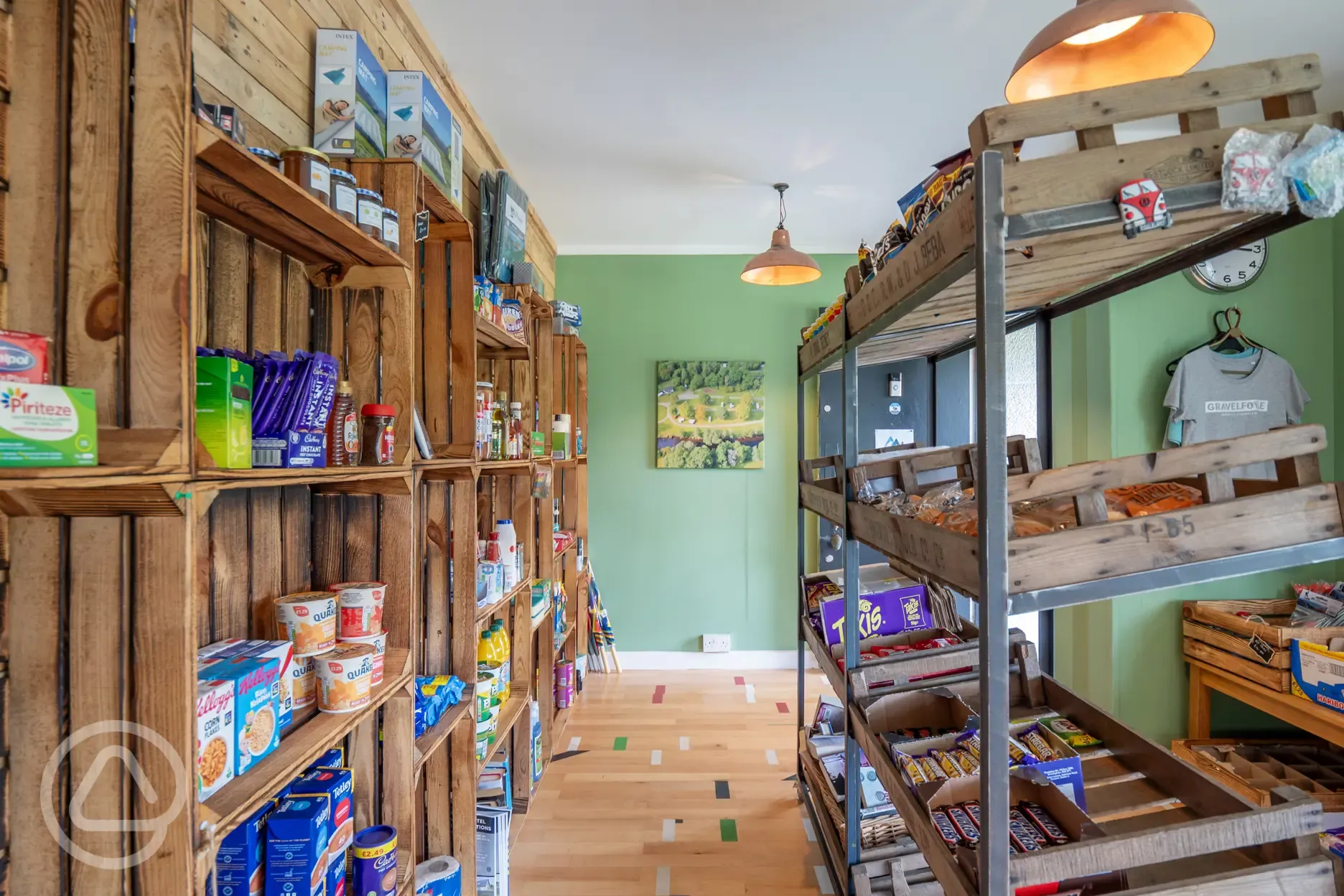 Site shop with treats and essential items