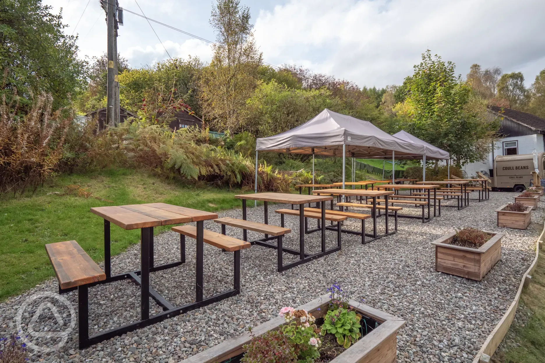 Outdoor seating area