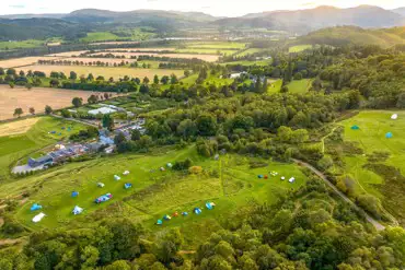 Aerial of the campsite