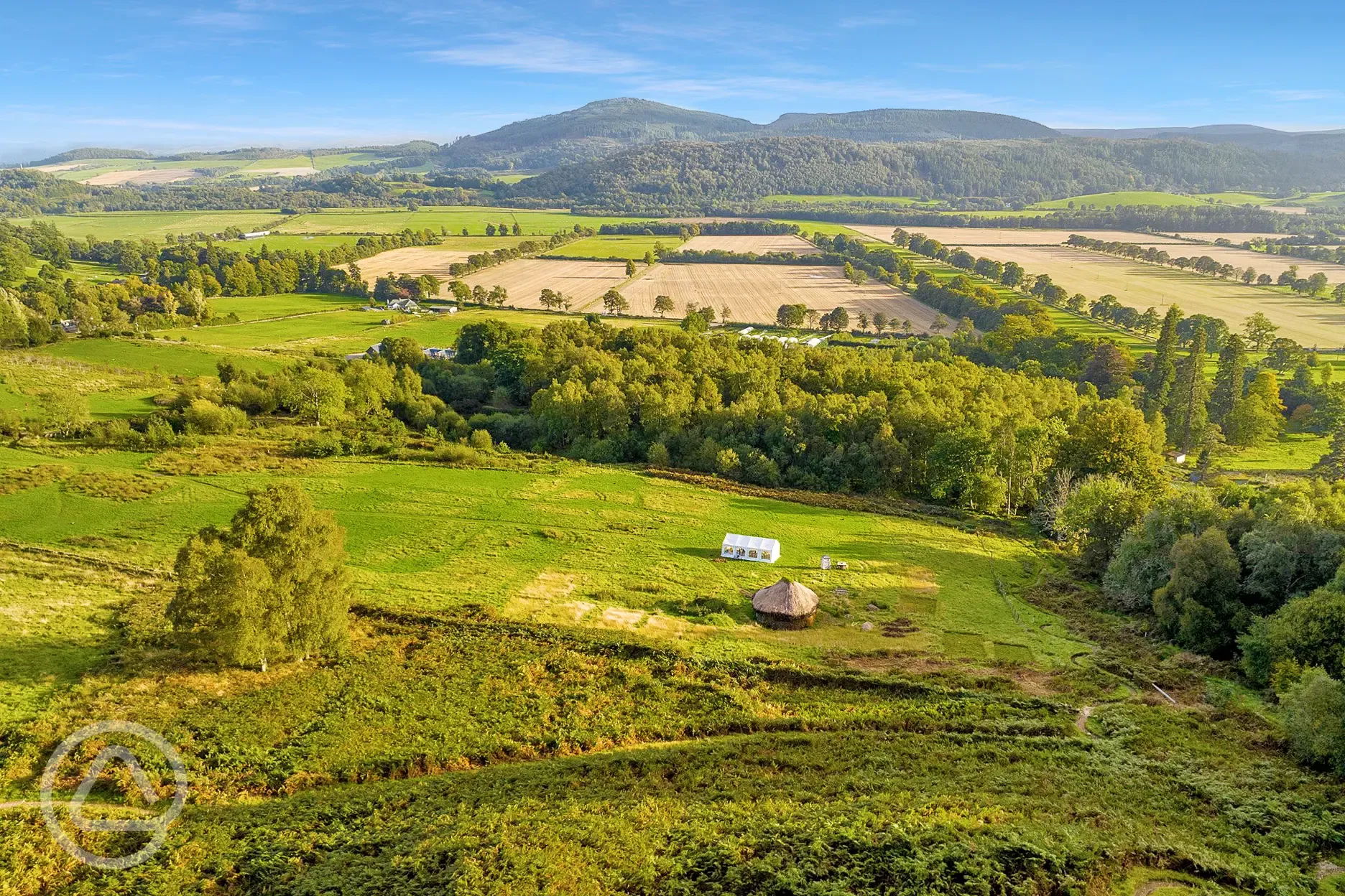 Aerial view of Far Away Meadows