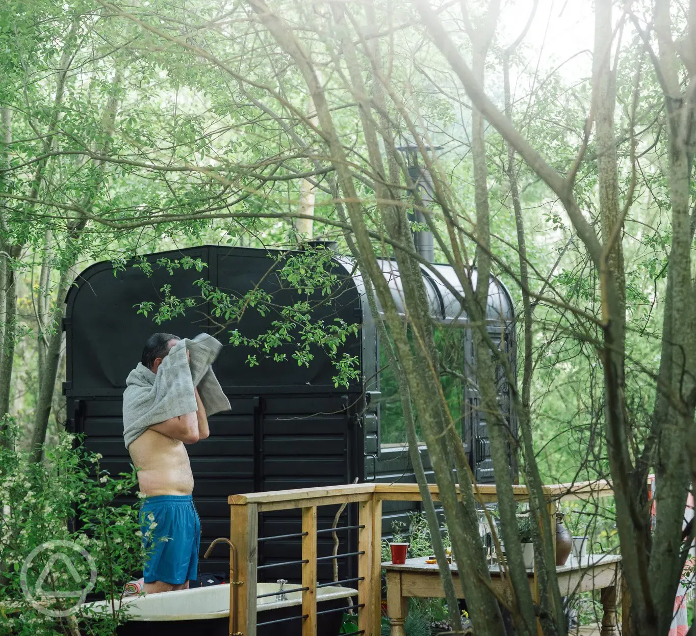 Outdoor sauna