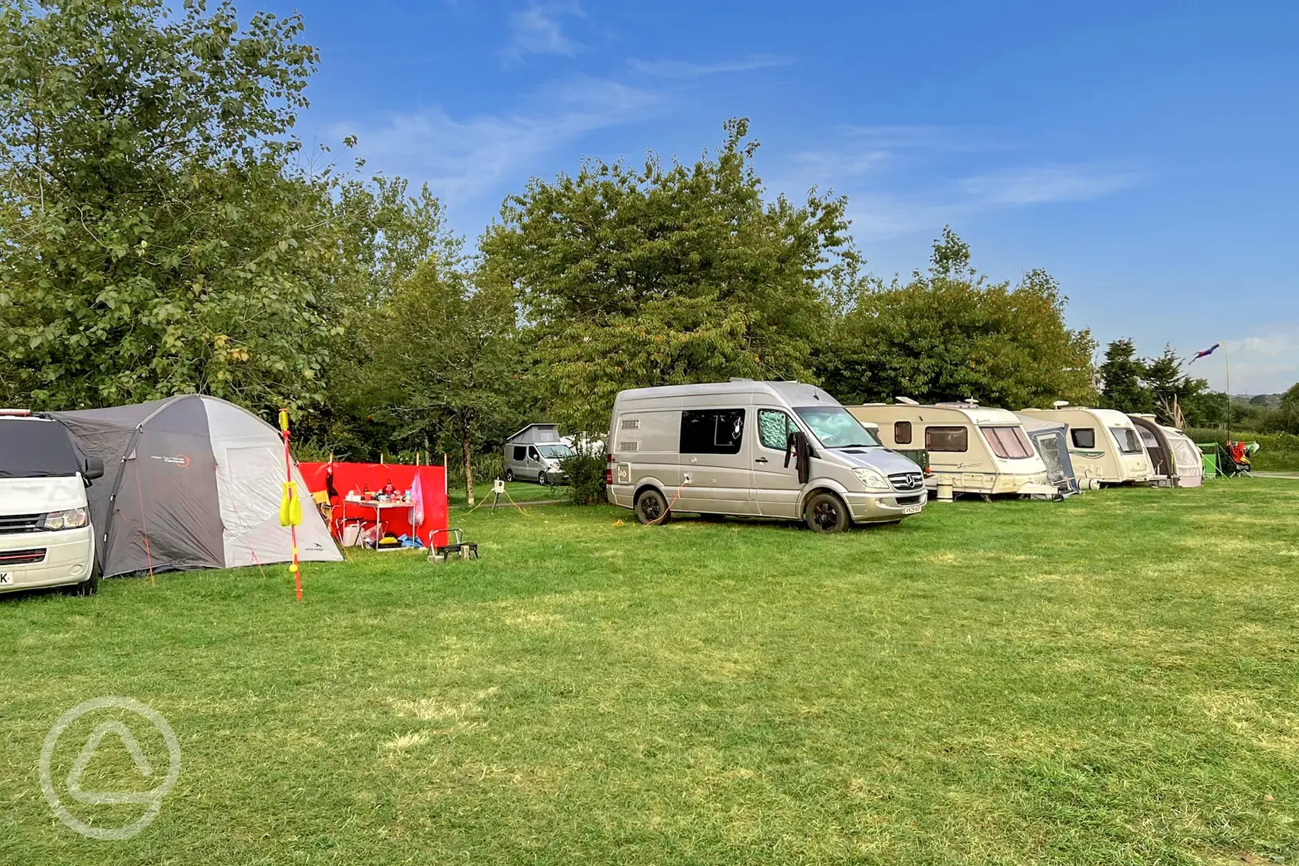 Electric grass touring pitches