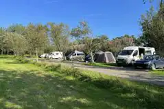 Electric hardstanding pitches at Crane Cross Camping Park