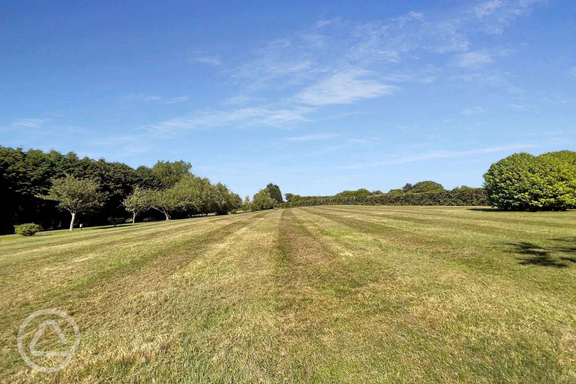 Non electric grass tent pitches