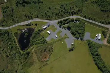 Aerial of the campsite