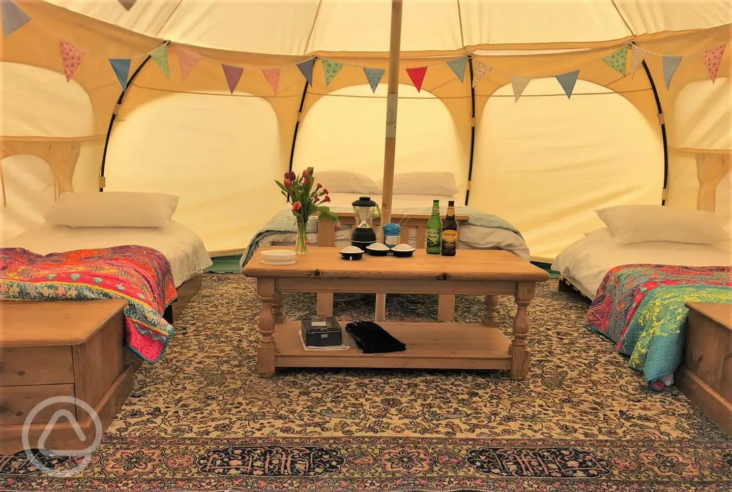 Yurt interior 