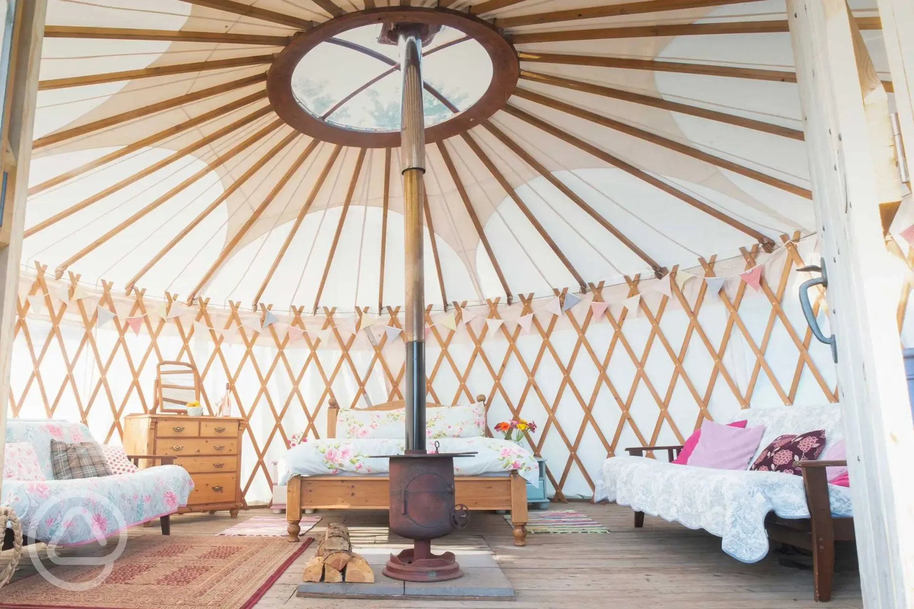 Yurt interior 