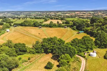Aerial of Cuckoo Down Farm