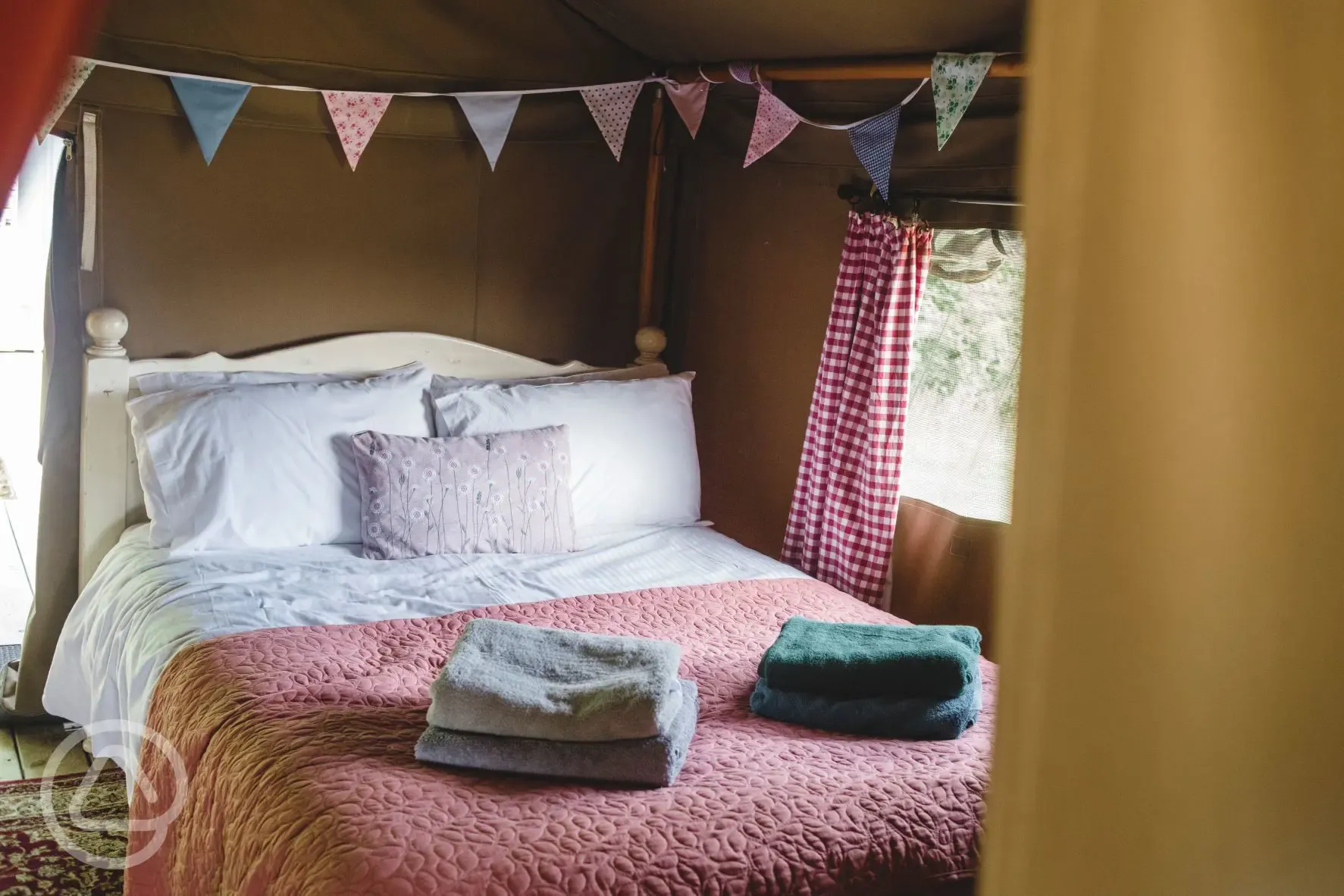 Safari tent bedroom