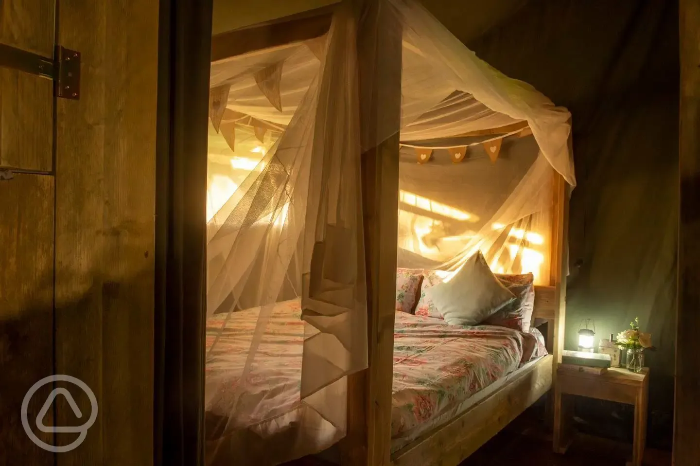 Bedroom in safari tent