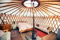 Yurt interior 