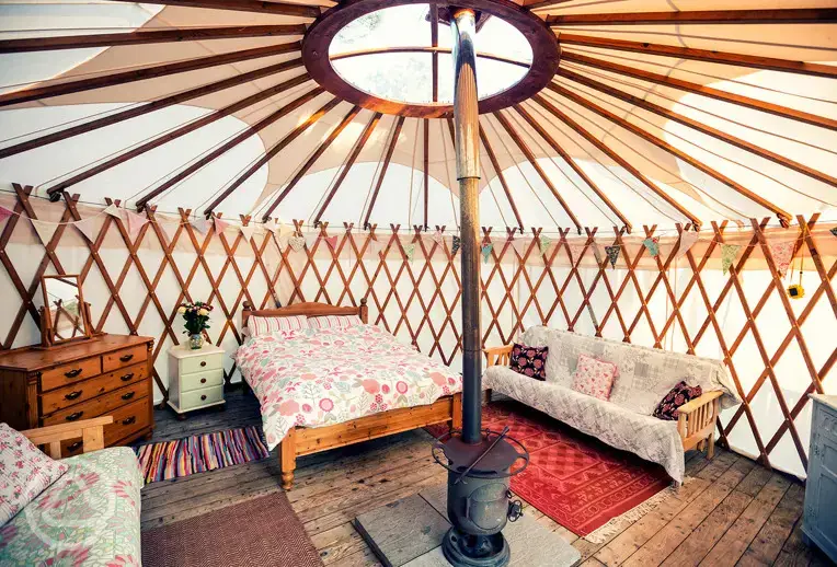 Yurt interior 