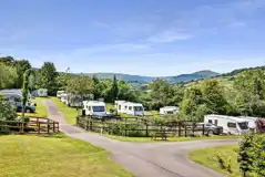 Electric grass touring pitches with a 6 amp hook up