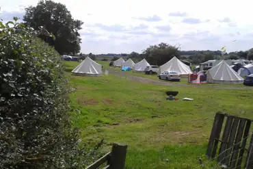 Bell tents at Dadford Road