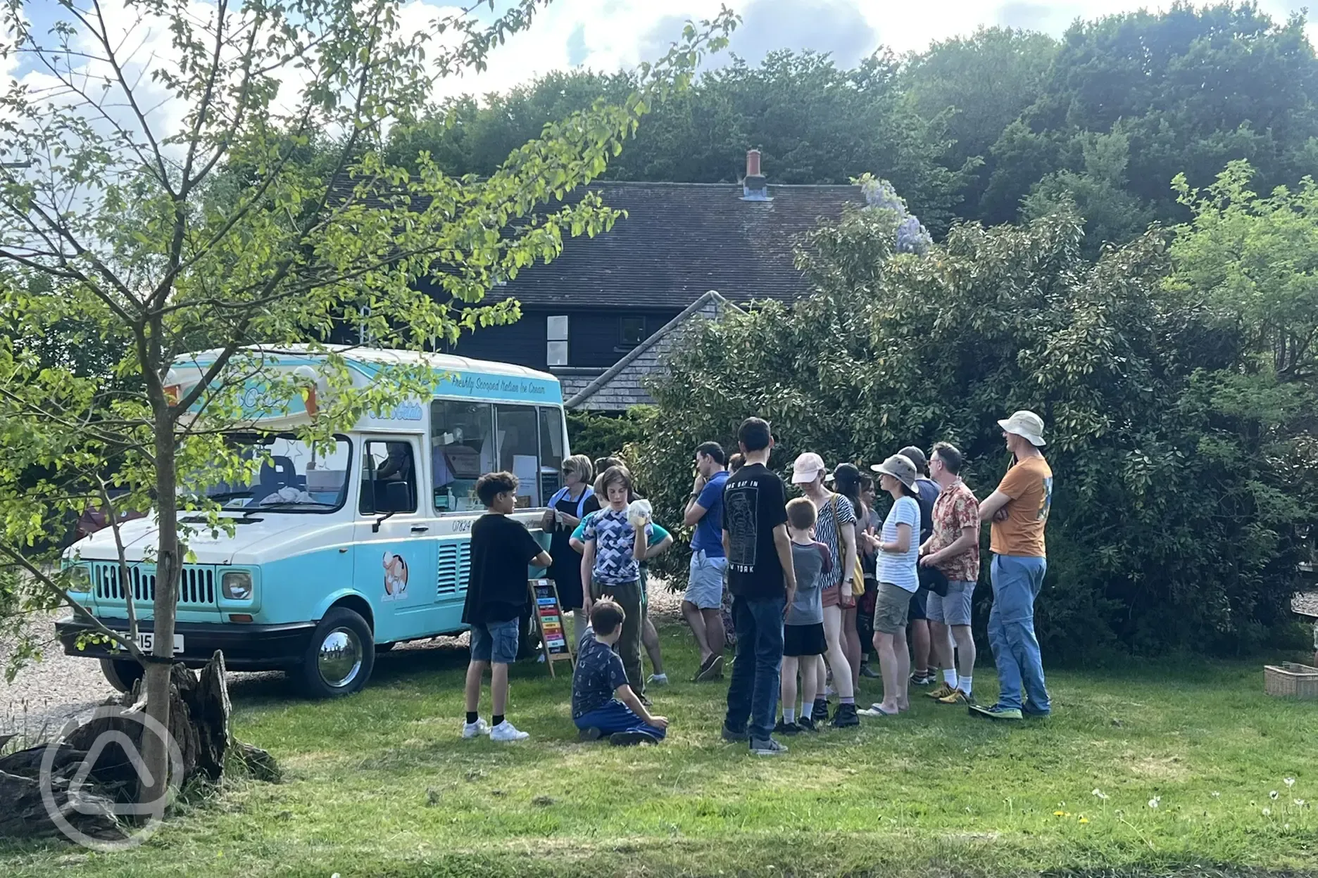 Visiting ice cream truck