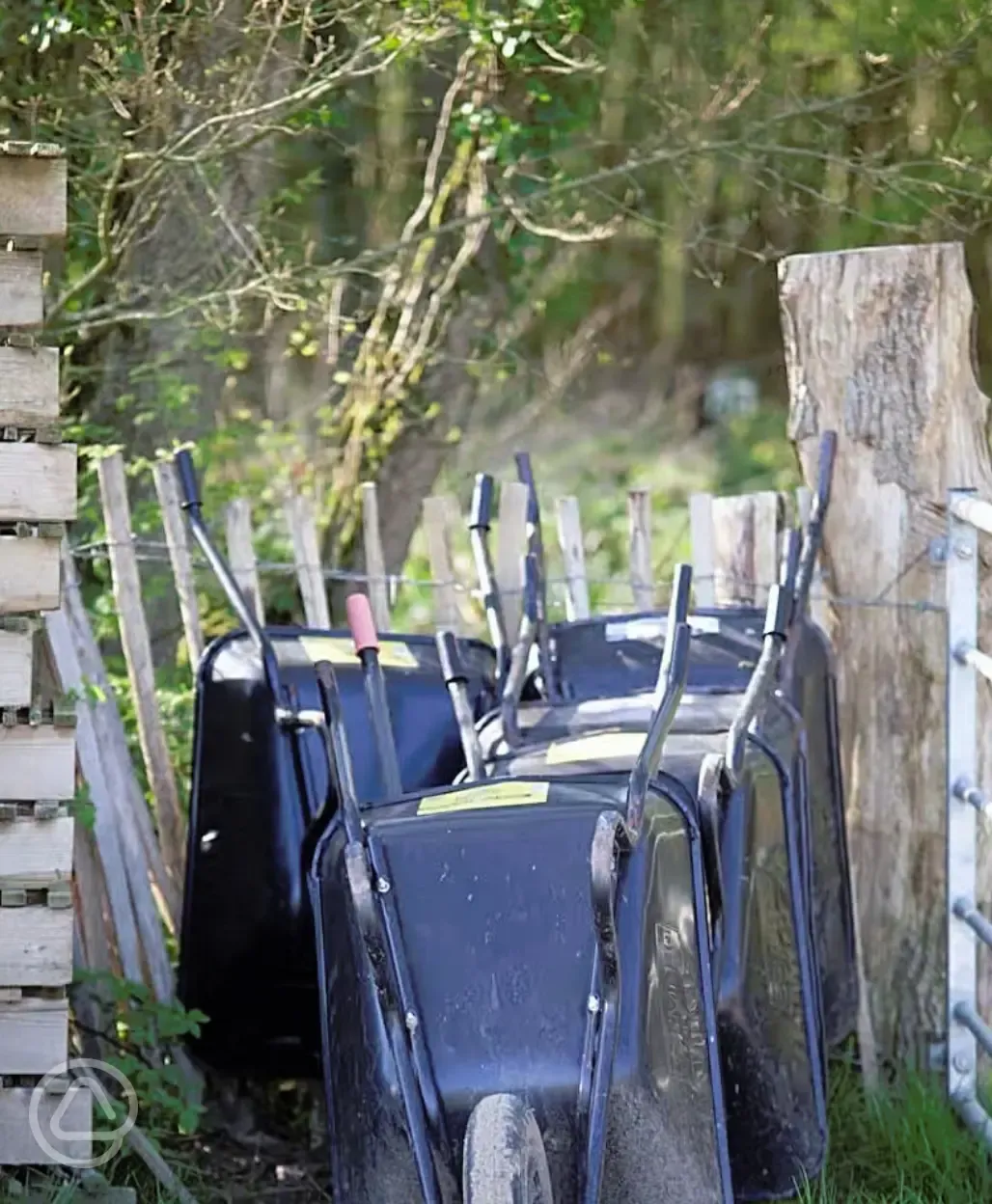 Wheelbarrow to transport your things