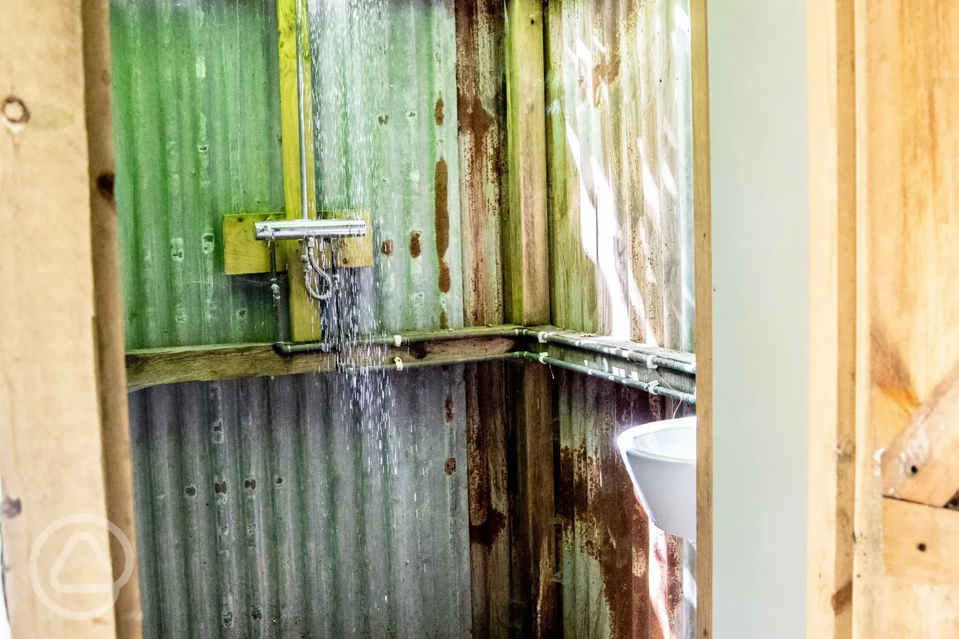 Shower at The shepherd's Hut