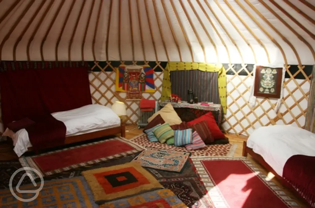 Yurt interior 