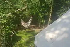 Hammock by the bell tent 