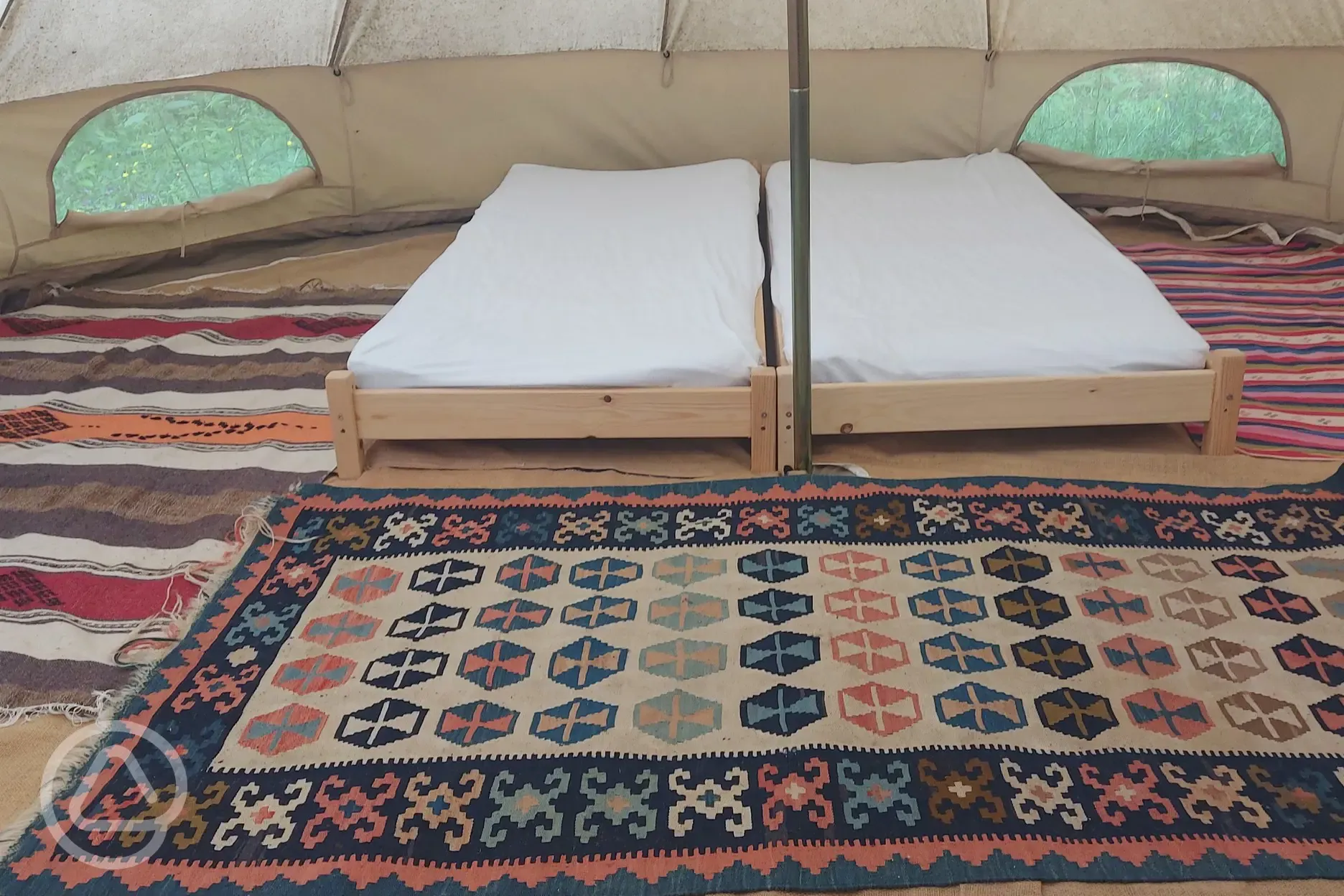 Bell tent interior