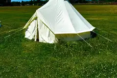 View of the unfurnished bell tent